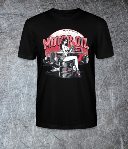 Motor Oil – Full Service Babe - Premium T-Shirt