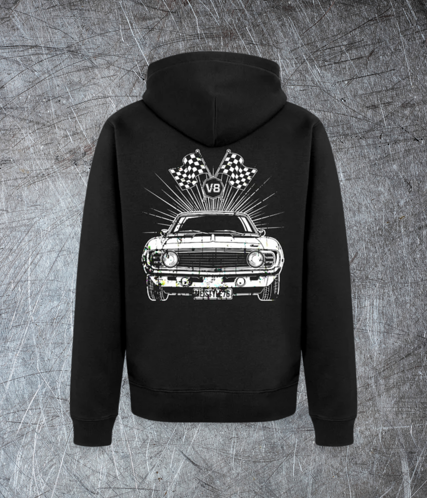 V8 Power – Born to Roar - Männer Premium Kapuzenjacke
