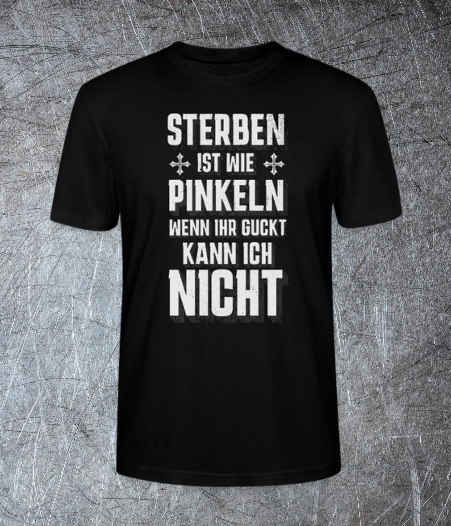 Sterben ist wie Pinkeln – Wenn ihr guckt, kann ich nicht - Premium T-Shirt