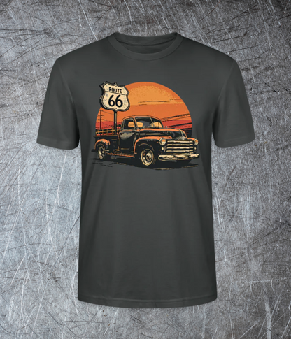 Route 66 Garage – Built to Last - Premium T-Shirt
