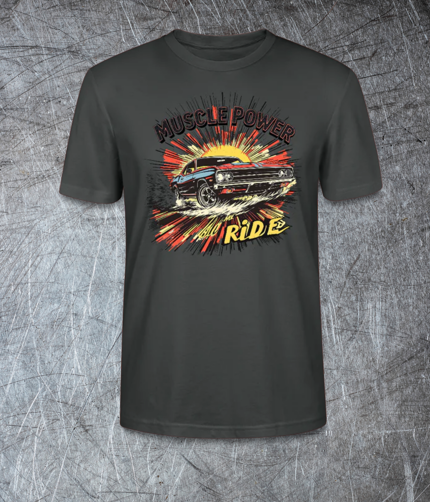 Muscle Power – Hold the Ride - Premium T-Shirt