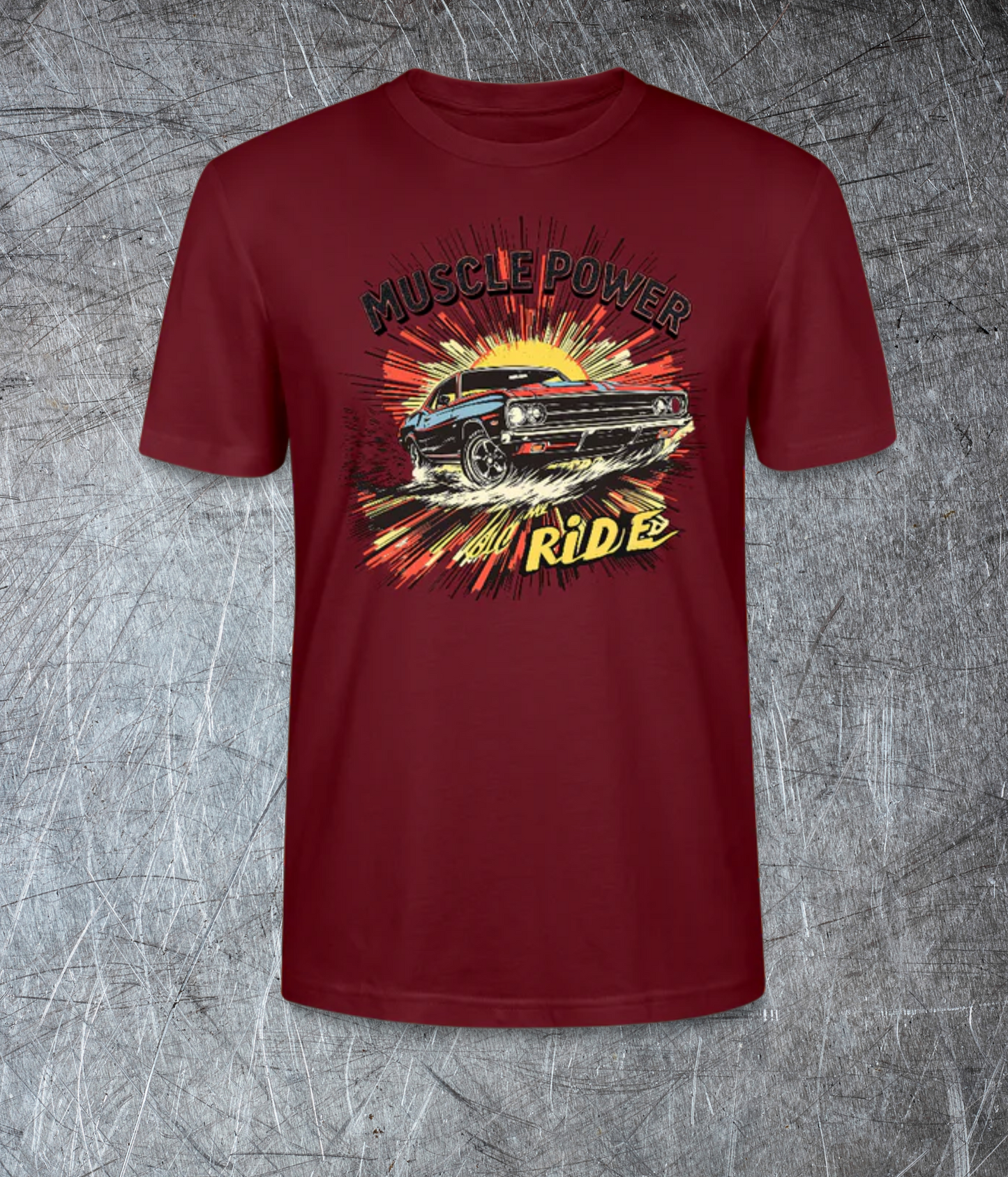 Muscle Power – Hold the Ride - Premium T-Shirt