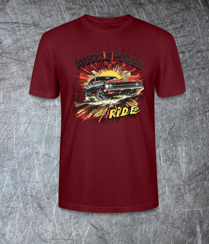 Muscle Power – Hold the Ride - Premium T-Shirt