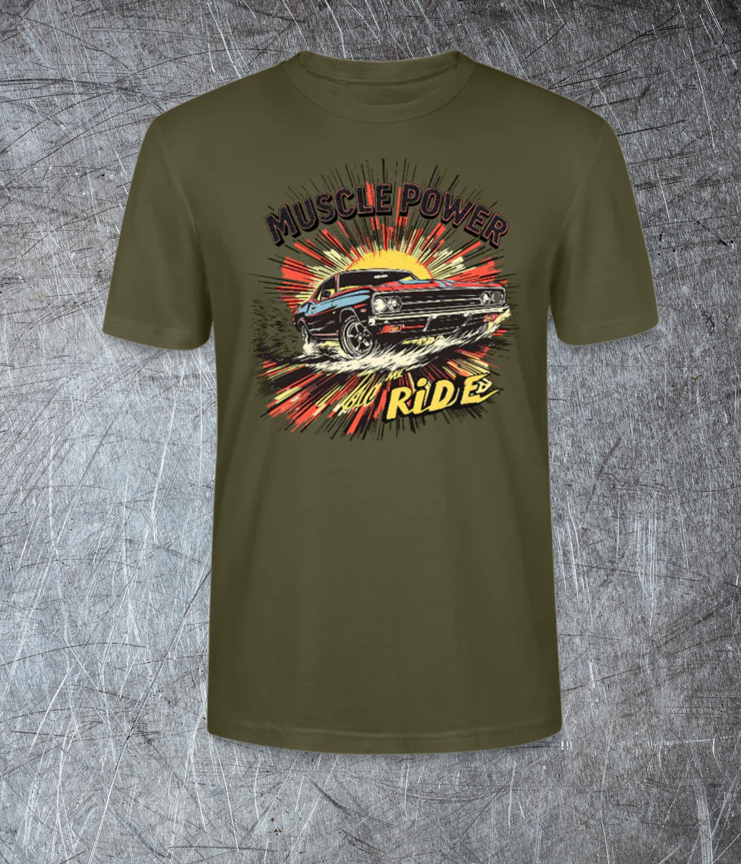 Muscle Power – Hold the Ride - Premium T-Shirt