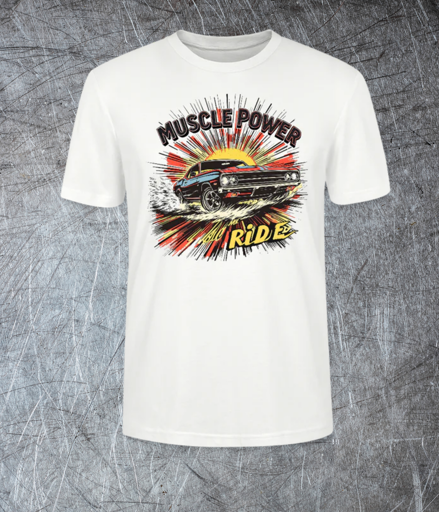 Muscle Power – Hold the Ride - Premium T-Shirt