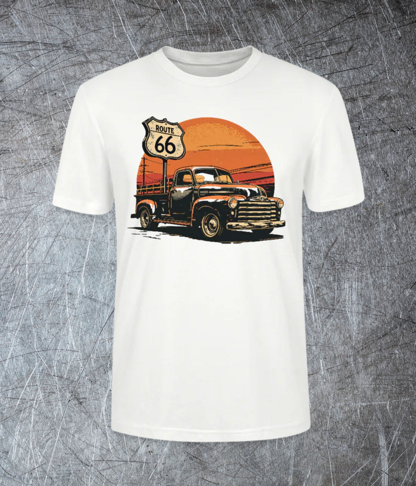 Route 66 Garage – Built to Last - Premium T-Shirt
