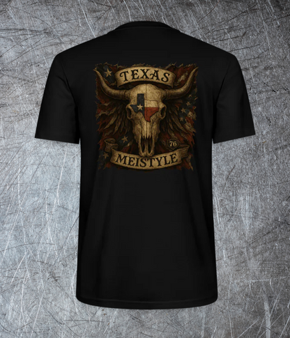 Longhorn Meistyle76 / Rückendruck / Premium T-Shirt
