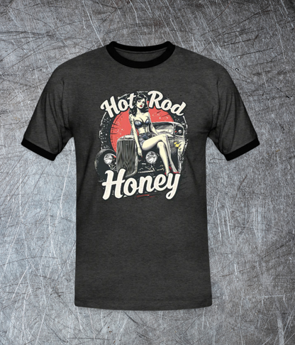 Hot Rod Honey - Männer Kontrast-T-Shirt