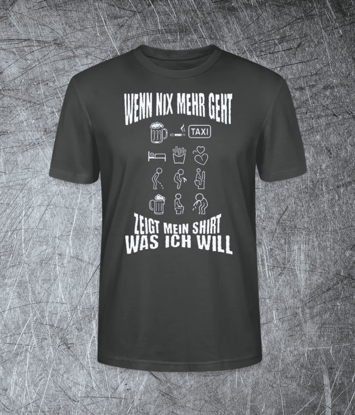 Wenn nix mehr geht – Icons sagen alles - Premium T-Shirt