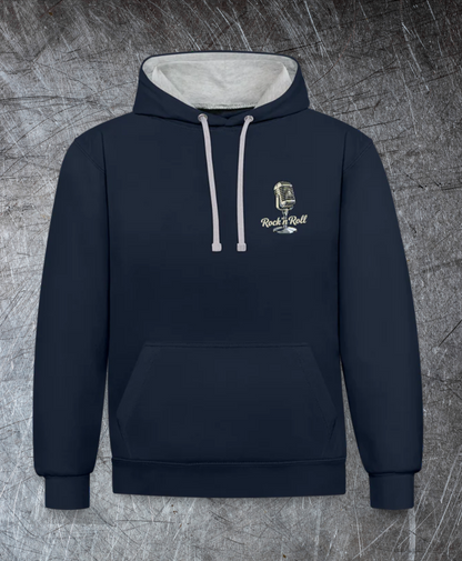 Old School Diner – Classic 50s Style - Kontrast-Hoodie