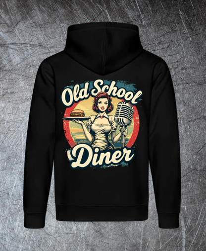 Old School Diner – Classic 50s Style - Bio-Hoodie
