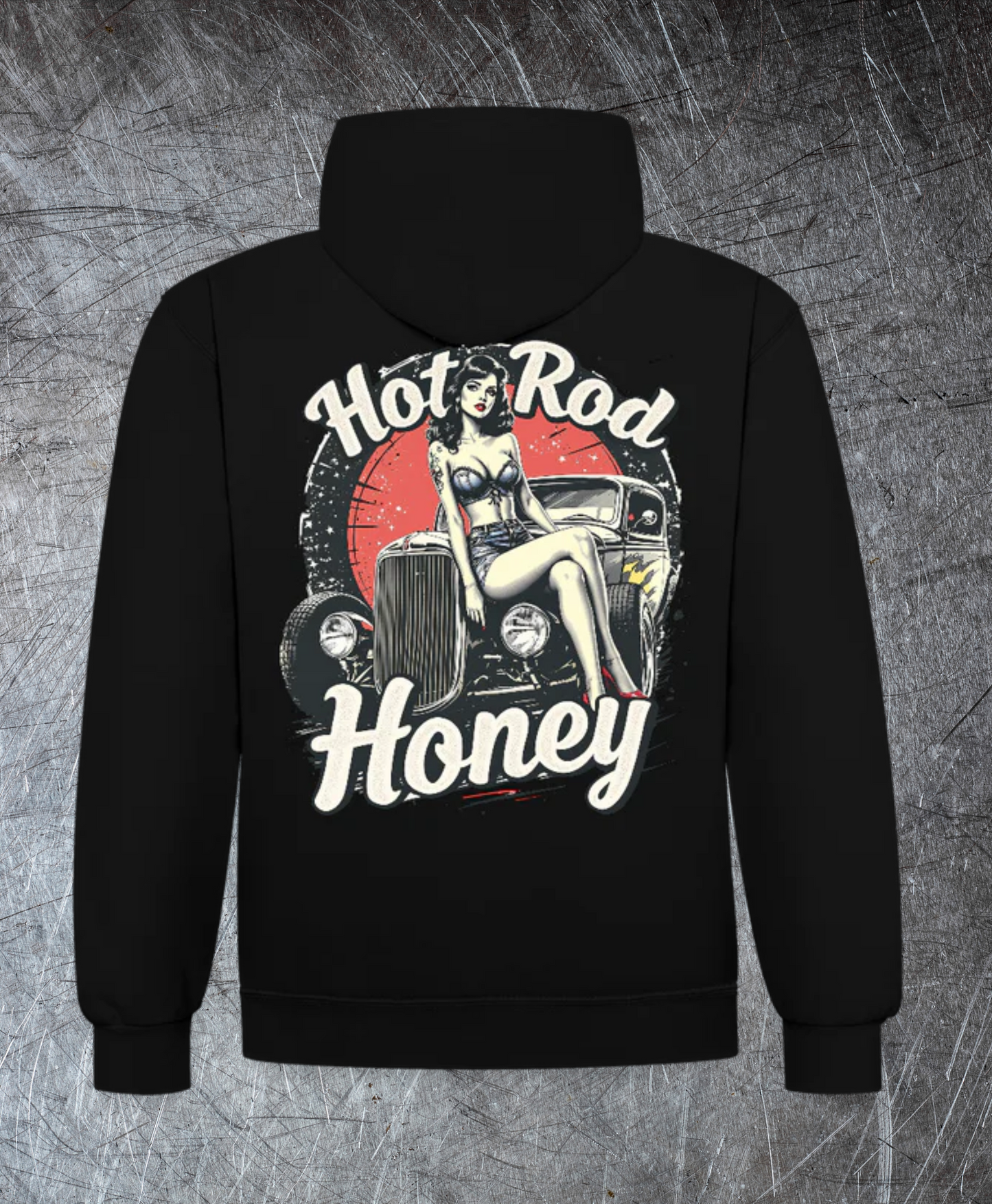 Hot Rod Honey - Kontrast-Hoodie