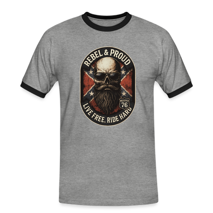 Rebel & Proud – Ride Hard - Männer Kontrast-T-Shirt